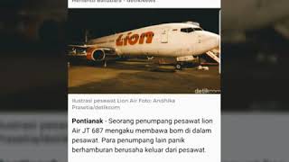 Heboh penumpang Lion air mengaku bawah BOM Di Pontianak