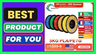 KINGROON 5KG PLA TPU PETG Filament Mix color