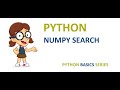 Numpy Search