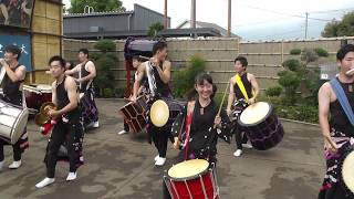 武蔵越生高校 和太鼓部 「青龍」Queen　東北自動車道　羽生ＰＡ　2019年7月15日