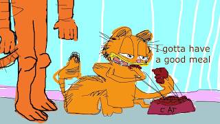 Garfielf but everyone is Garfielf