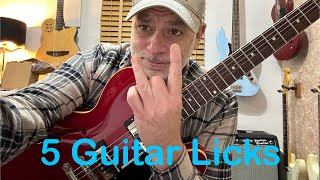 How to improvise guitar solos with only 5 pentatonic guitar licks the easy way guitar lesson