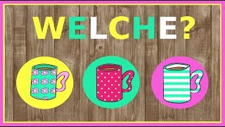 Deutsch A2 - B1: Welcher, welche, welches Fragepronomen / German lesson: question pronoun \