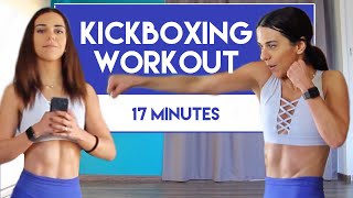 17 Min Kickboxing Cardio Workout | For Toned Abs and Arms | Home Workout | Stephanie S