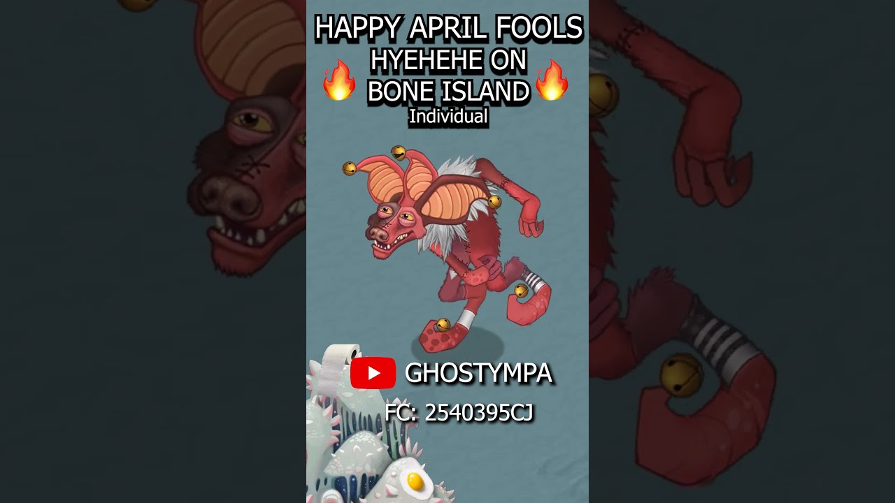 HYEHEHE – Bone Island (April Fools) [My Singing Monsters] #shorts