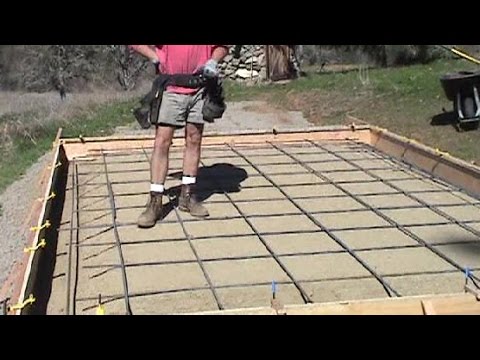 Rebar grid for concrete slab Rebar grid for concrete slab