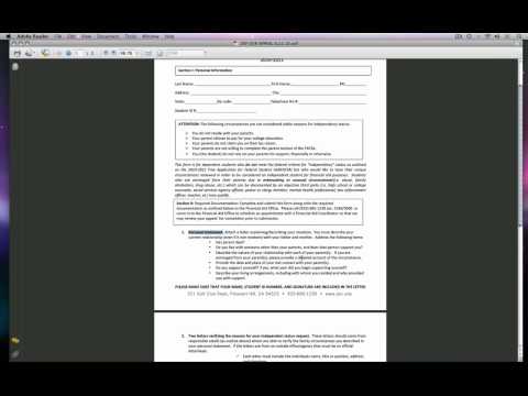 DVC Financial Aid Dependency Override Appeal DVC Financial Aid Dependency Override Appeal