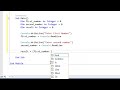 Visual Basic console  program to add two numbers