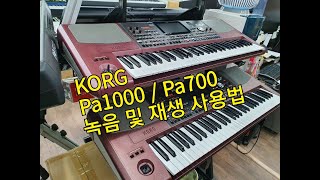 PA1000  / KORG / RECORDING / MP3,WAV PLAYER / 도레미악기 /02-745-9934