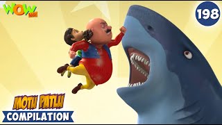 Dolphins in Danger | Motu Patlu Season 13 Compilation 198 | Motu Patlu | Wow Kidz | #spot