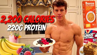 Full Day of Eating 2,200 Calories on a Cut | Super High Protein and Low Calorie Meals for Fat Loss