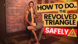 How To Do The Revolved Triangle Posture (Parivrtta Trikonasana)