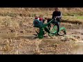 Paddy and dry field mini cultivator tractor test