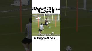 川島がW杯で使われた理由が分かるGK練習 #サッカー