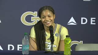 GTWBB guard Kara Dunn postgame press conference vs. Georgia State - Nov. 8, 2024