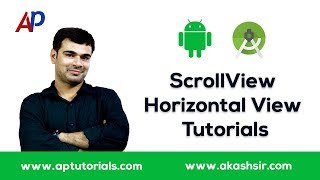 ScrollView Horizontal View Tutorials in Android Studio