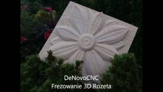 Frezarka CNC - Rozeta, Frezowanie 3D, Płaskorzeźba