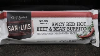 San Luis Spicy Red Hot Beef & Bean Burrito Review