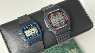 Casio F-91W-1YER & Casio G-Shock GW-M5610U-1ER (Review)