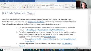 CIS30B Lab 2: Python Pexpect and Paramiko for SSH