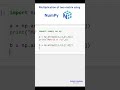 Multiplication of two matrix using numpy