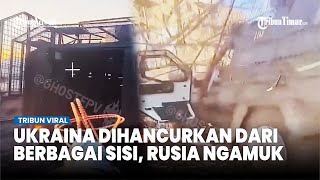 Kala Drone Rusia Incar dan Hancurkan Kendaraan dan Tentara Ukraina di Dzerzhinsk