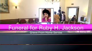 The Funeral Service for Ruby H. Jackson