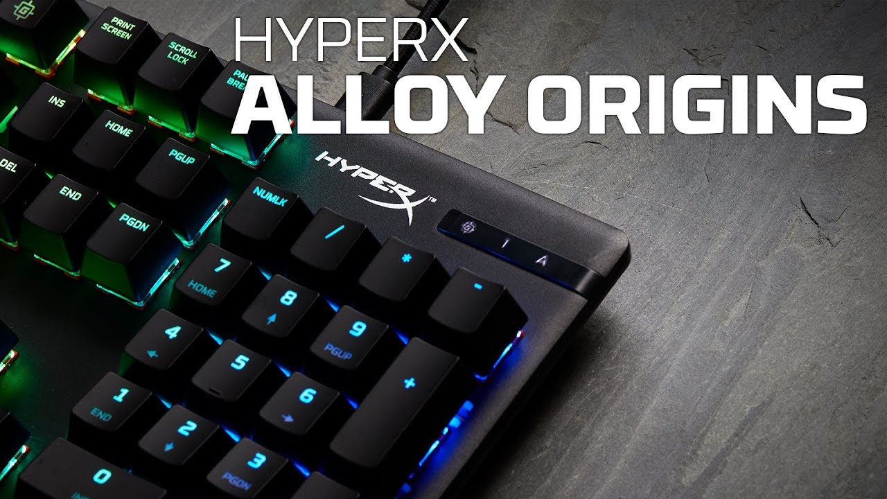 คีย์บอร์ดเกมมิ่ง RGB แบบแมคคานิคอล | HyperX Alloy Origins - YouTube