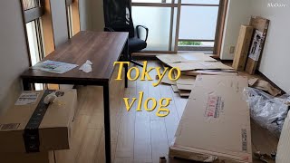 Tokyo Vlog | Japanese language class, first ever Uber Eats, Finally moving in to my rent house 🏠