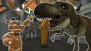 SURVIVING THE T-REX AT JURASSIC PARK! - Garry's Mod Gameplay - Gmod Dinosaur Survival Mod
