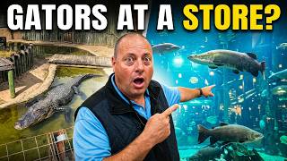 Inside Bass Pro Shops Palm Bay Florida 🐊🐟 | Gator Pen, Hog Enclosure & Massive Fish Tank Tour!