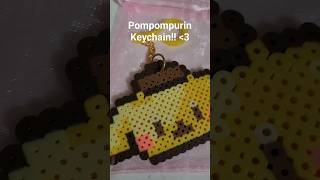 pompompurin keychain!! #sanrio #pompompurin #keychain #aesthetic #perlerbeads