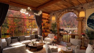 Sweet Autumn Morning in Coffee Shop Ambience with Relaxing Soothing Guitar Music to Work,Study,Relax