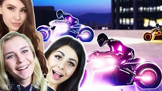 AMAZING TRON LEGACY BIKES! W/Azzy and Leah