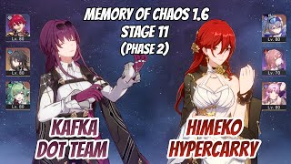 Kafka DoT Team & Himeko Hypercarry w SW Memory of Chaos Stage 11 (3 Stars) | Honkai Star Rail