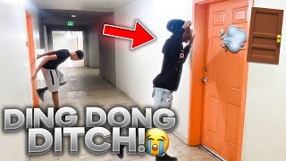 EXTREME DING DONG DITCH PART 1!! *HOOD EDITION* (GONE WRONG)