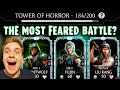 MK Mobile. Battle 184 is THE MOST FEARED Battle! Tower of Horror Gameplay with DOTS!