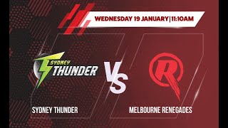 Melbourne Renegades vs Sydney Thunder | Live Match | BBL