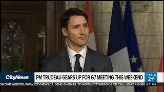 Trudeau promises tough trade talk at G7 Summit