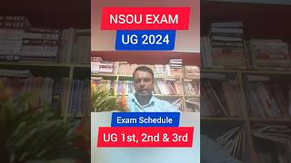 UG Exam 2024 NSOU #nsou #2024 #exam #ug #university