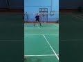 Funny moment in badminton, drop a shuttle before serve🤣 ! #badminton #shorts #funny #short #athlete