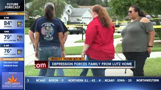 Depression forms under Pasco County home forcing family to evacuate