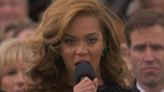 Beyonce performs at President Barack Obama's inauguration
