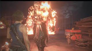 生化危机3重制版火焰追追保镖出场Resident Evil 3 remakeFlame Chasing Nemesis Bodyguard Appears