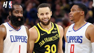 Clippers vs Warriors - WILD LAST 5 MINUTES Highlights 🔥