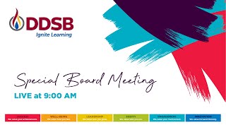 DDSB Special Board Meeting - June 27, 2022