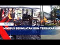 Minibus Terbakar Saat Mengisi BBM di Jeriken