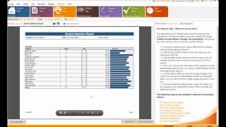 Remark Test Grading Edition Interface: Run Reports: View Test Grading Reports
