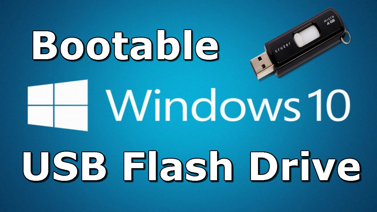 How To Create Official Windows 10 Bootable USB Flash Drive - YouTube