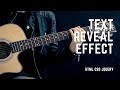 Text Reveal Effect on JQuery Mousemove | JQuery Animation